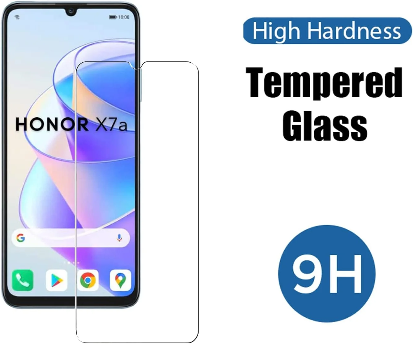 [بسته 3 عددی] محافظ صفحه نمایش شیشه ای تمپرد ZMONE برای گوشی Honor X7a، سختی 9H، وضوح بالا، ضد خش، بدون حباب، ضد اثر انگشت