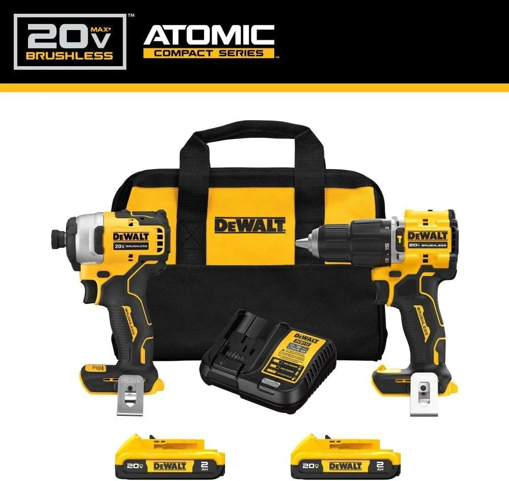 کیت ترکیبی 2 ابزاری براشلس 20 ولت Dewalt Atomic کیت ترکیبی 2 ابزاری براشلس 20 ولت Dewalt Atomic
