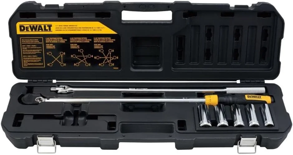 DEWALT DWMT17107 کیت تعویض تایر آچار ترکمتر 7 تکه DEWALT DWMT17107 کیت تعویض تایر آچار ترکمتر 7 تکه
