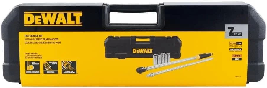 DEWALT DWMT17107 کیت تعویض تایر آچار ترکمتر 7 تکه DEWALT DWMT17107 کیت تعویض تایر آچار ترکمتر 7 تکه