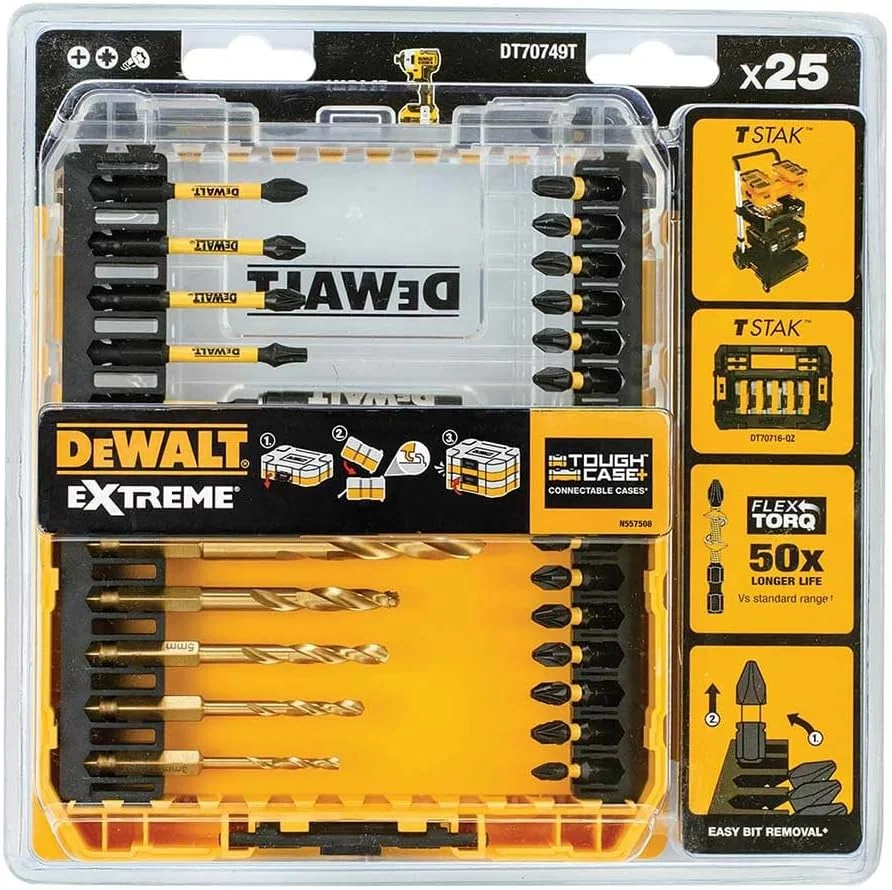 مجموعه مته و سری پیچ گوشتی DEWALT DEWDT70749T مجموعه مته و سری پیچ گوشتی DEWALT DEWDT70749T
