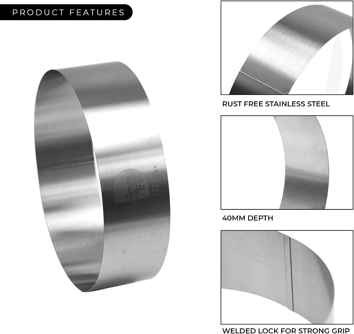 ست حلقه کیک دویزی، ست قالب کیک، حلقه شیرینی پزی، حلقه موس، قالب حلقه ای برای پخت - 4/6/8/10 اینچ