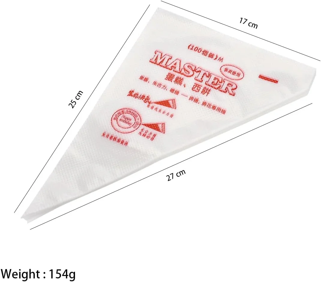 کیسه شیرینی پزی یکبار مصرف - کیسه های قیف 11 اینچی - 200 عدد - کیسه های تزئین کیک و کاپ کیک، خامه فوندانت، نوک شیرینی پزی - کیسه های شیرینی پزی - کیسه های قیف خامه برای فراستینگ - ایده آل برای کیک و کلوچه کیسه شیرینی پزی یکبار مصرف - کیسه های قیف 11 اینچی - 200 عدد - کیسه های تزئین کیک و کاپ کیک، خامه فوندانت، نوک شیرینی پزی - کیسه های شیرینی پزی - کیسه های قیف خامه برای فراستینگ - ایده آل برای کیک و کلوچه