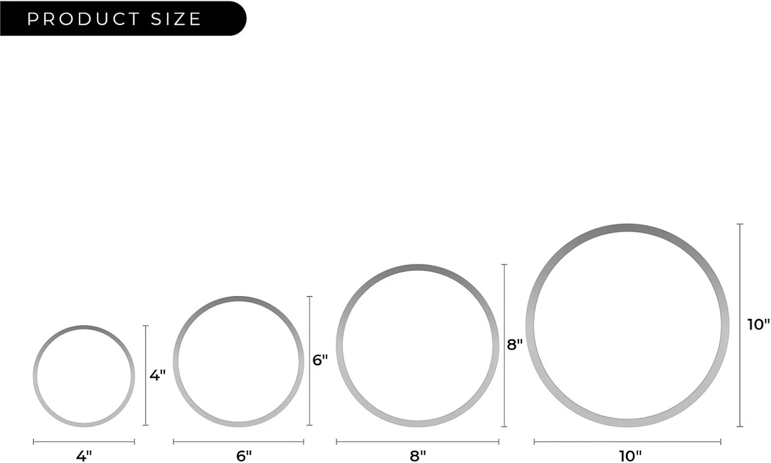 ست حلقه کیک دویزی، ست قالب کیک، حلقه شیرینی پزی، حلقه موس، قالب حلقه ای برای پخت - 4/6/8/10 اینچ