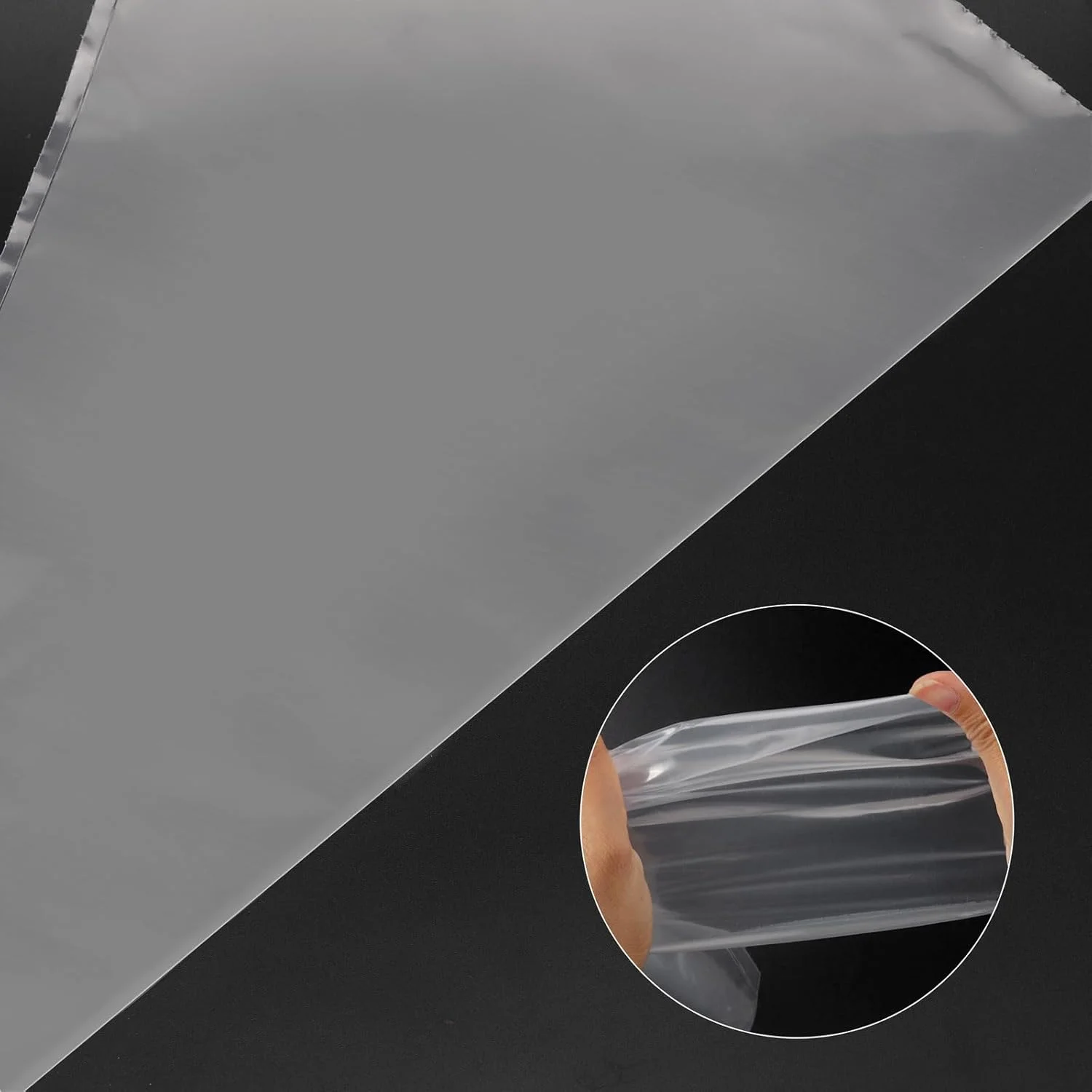 200 عدد کیسه قیف قنادی 47 سانتی متری یکبار مصرف، کیسه های شیرینی پزی ضد ترک، کیسه های پلاستیکی برای تزیین کیک، خامه و تزیین کوکی