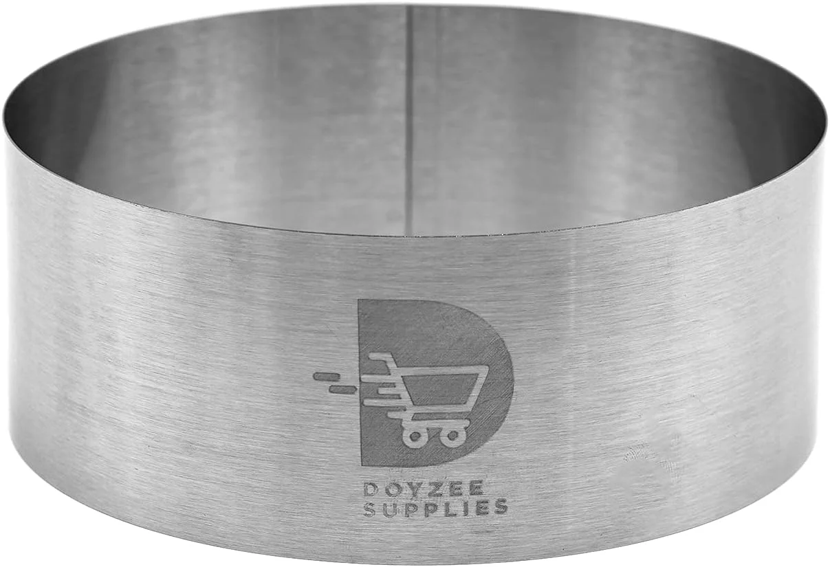 ست حلقه کیک دویزی، ست قالب کیک، حلقه شیرینی پزی، حلقه موس، قالب حلقه ای برای پخت - 4/6/8/10 اینچ