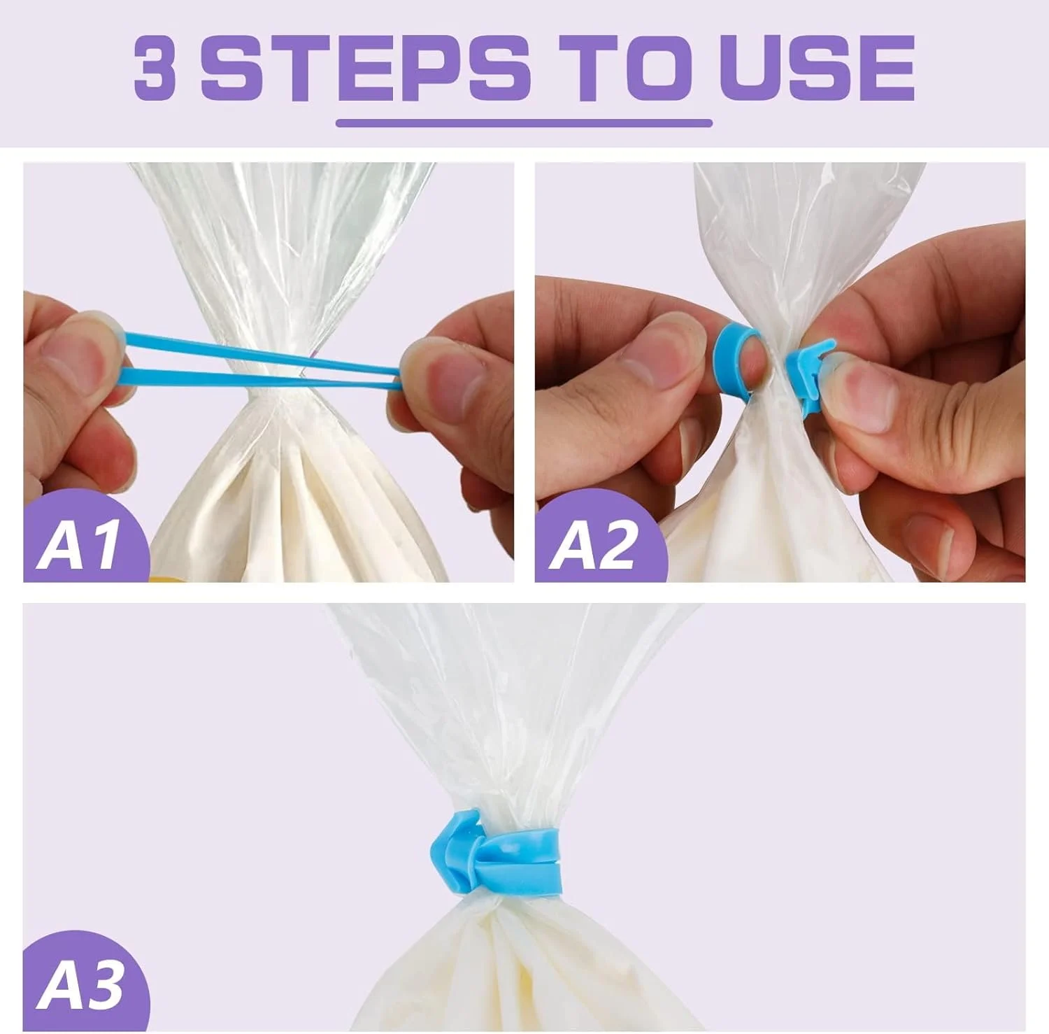 ست 100 عددی کیسه و ماسوره قنادی، کیسه های شیرینی پزی یکبار مصرف، لوازم کیت تزئین کیک، کیسه های آیسینگ یکبار مصرف، 6 ماسوره فراستینگ، 2 کوپلر، 2 بست کیسه، برای تزئین کیک و کلوچه