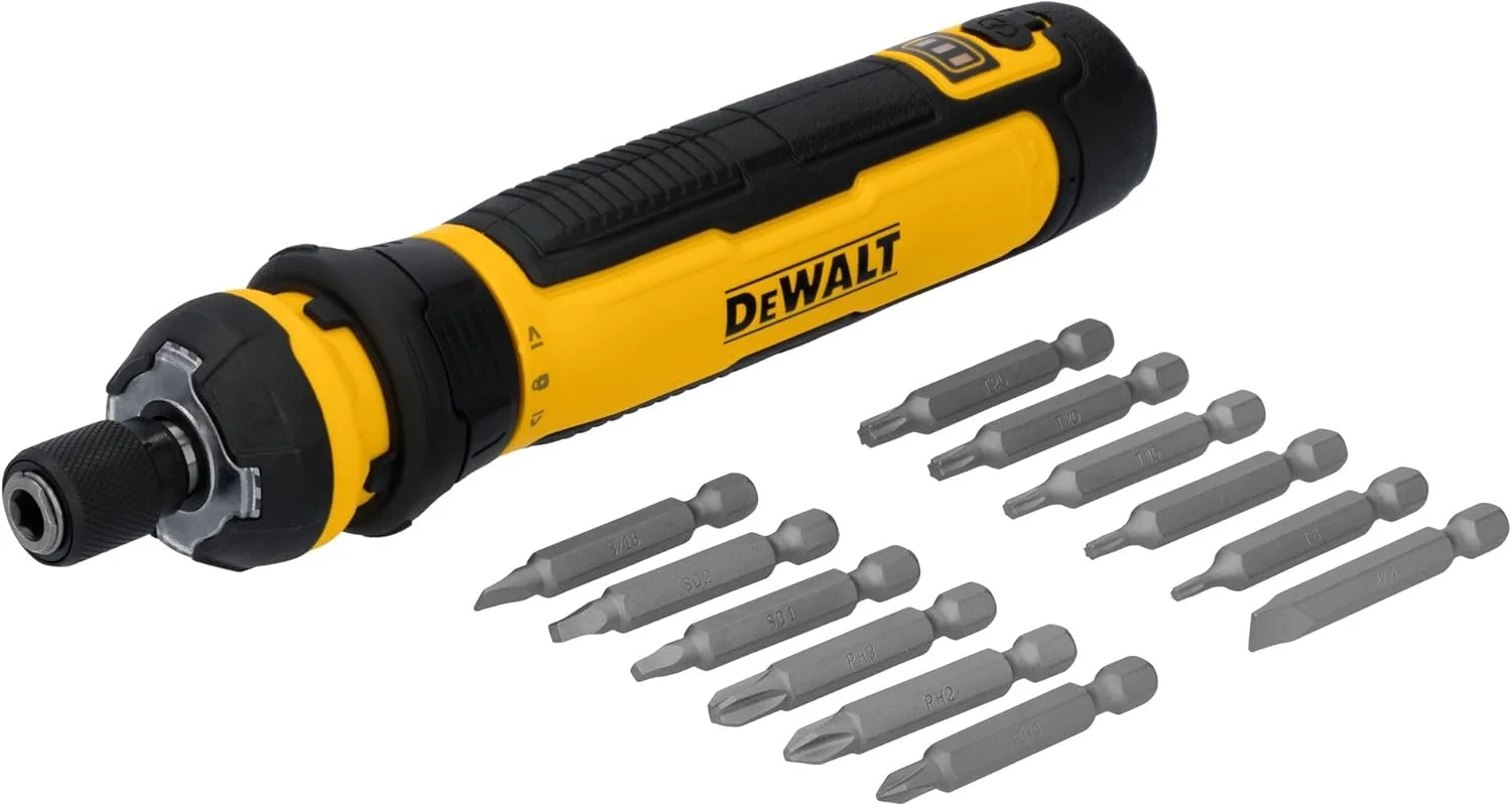 پیچ گوشتی شارژی DEWALT با کنترل FLEXDRIVE و سری پیچ گوشتی (DWHT66719)