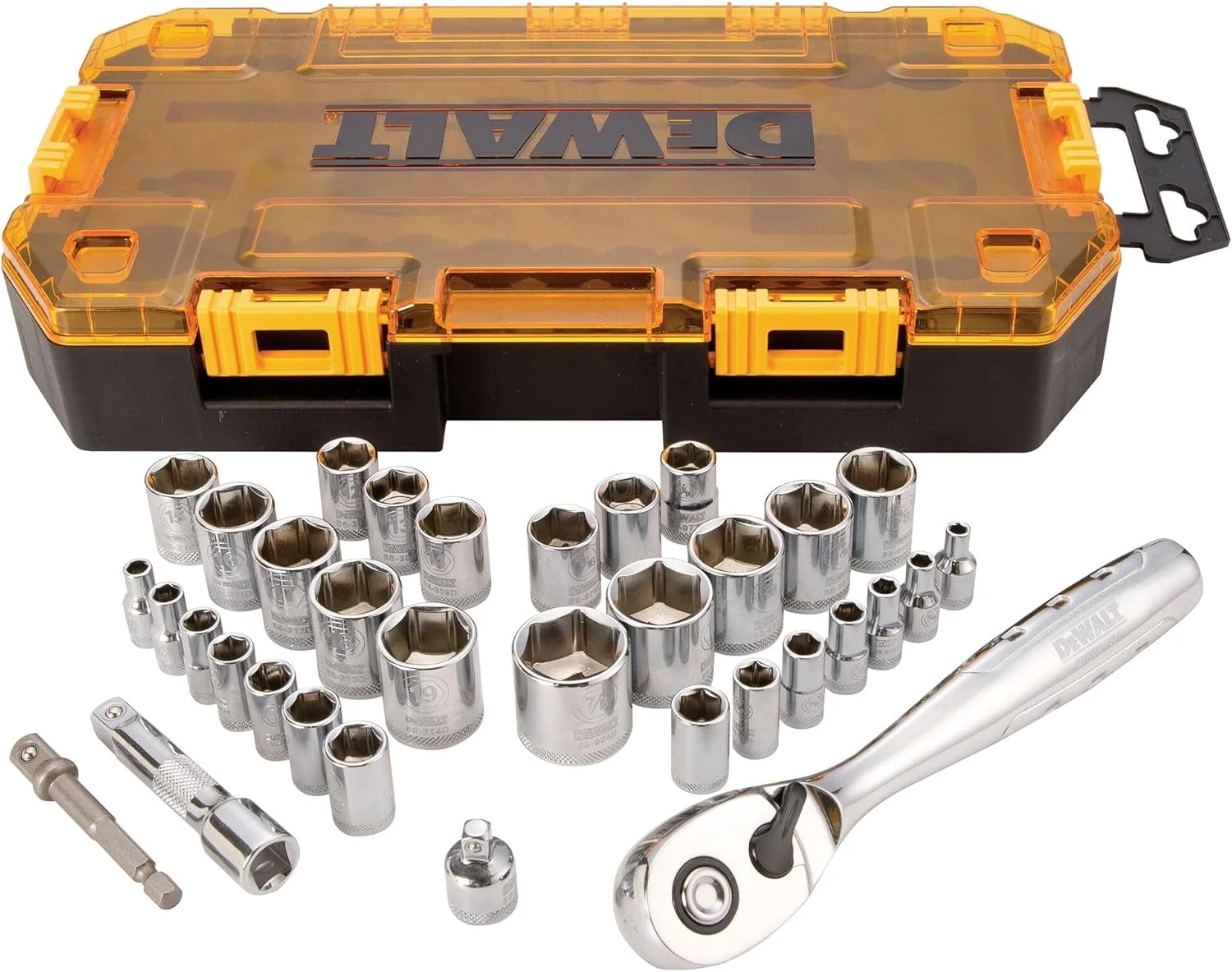 جعبه ابزار Dewalt DWMT73804، ست بکس 1/4 و 3/8 اینچ