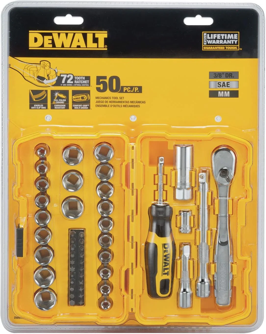 مجموعه ابزار مکانیکی 50 تکه دیوالت مدل Dwmt81611T مجموعه ابزار مکانیکی 50 تکه دیوالت مدل Dwmt81611T