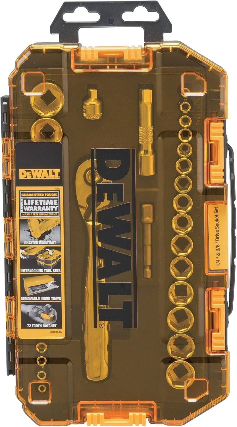 جعبه ابزار Dewalt DWMT73804، ست بکس 1/4 و 3/8 اینچ جعبه ابزار Dewalt DWMT73804، ست بکس 1/4 و 3/8 اینچ