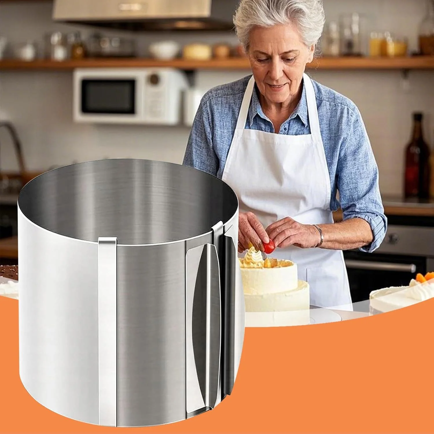 حلقه های کیک برای پخت و پز، قالب کیک گرد به قطر 16-30 سانتی متر، لوازم قاب شیرینی پزی، ابزار تزئین، لوازم جانبی پخت دسر برای تزئین دسرها حلقه های کیک برای پخت و پز، قالب کیک گرد به قطر 16-30 سانتی متر، لوازم قاب شیرینی پزی، ابزار تزئین، لوازم جانبی پخت دسر برای تزئین دسرها