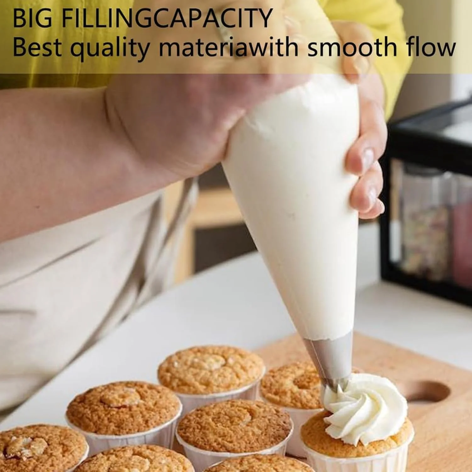 کیسه های قیف یکبار مصرف، 200 عدد کیسه شیرینی پزی، مجموعه کیسه های قیف و سر قیف، کیسه های شیرینی پزی با 2 عدد بست کیسه آیسینگ، 1 عدد اتصال دهنده، 6 عدد سر ماسوره برای تزئین کیک و شیرینی کیسه های قیف یکبار مصرف، 200 عدد کیسه شیرینی پزی، مجموعه کیسه های قیف و سر قیف، کیسه های شیرینی پزی با 2 عدد بست کیسه آیسینگ، 1 عدد اتصال دهنده، 6 عدد سر ماسوره برای تزئین کیک و شیرینی