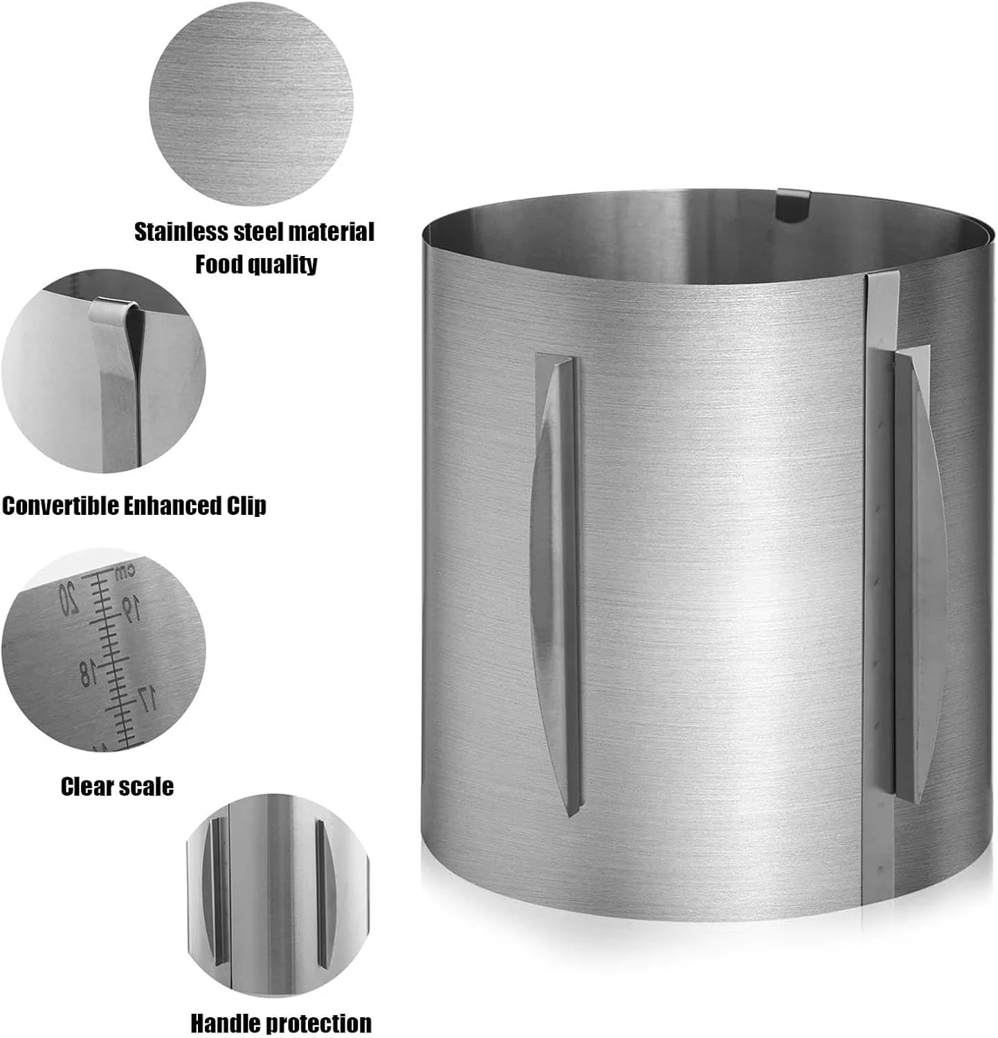 حلقه های کیک برای پخت و پز، قالب کیک گرد به قطر 16-30 سانتی متر، لوازم قاب شیرینی پزی، ابزار تزئین، لوازم جانبی پخت دسر برای تزئین دسرها حلقه های کیک برای پخت و پز، قالب کیک گرد به قطر 16-30 سانتی متر، لوازم قاب شیرینی پزی، ابزار تزئین، لوازم جانبی پخت دسر برای تزئین دسرها