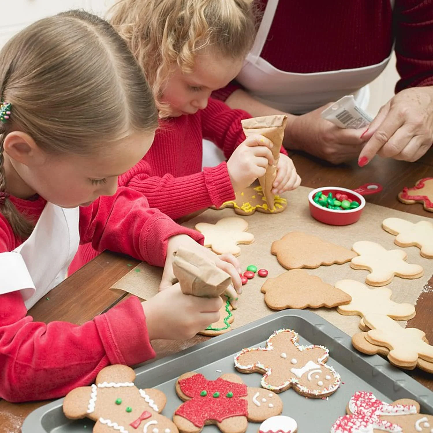 مجموعه 5 عددی ماسوره گرد بزرگ DEROWER با رابط های قابل استفاده مجدد، ماسوره های شیرینی پزی استیل ضد زنگ برای فوندانت شیرینی، لوازم تزئین کیک، مجموعه ابزار پخت (بزرگ)