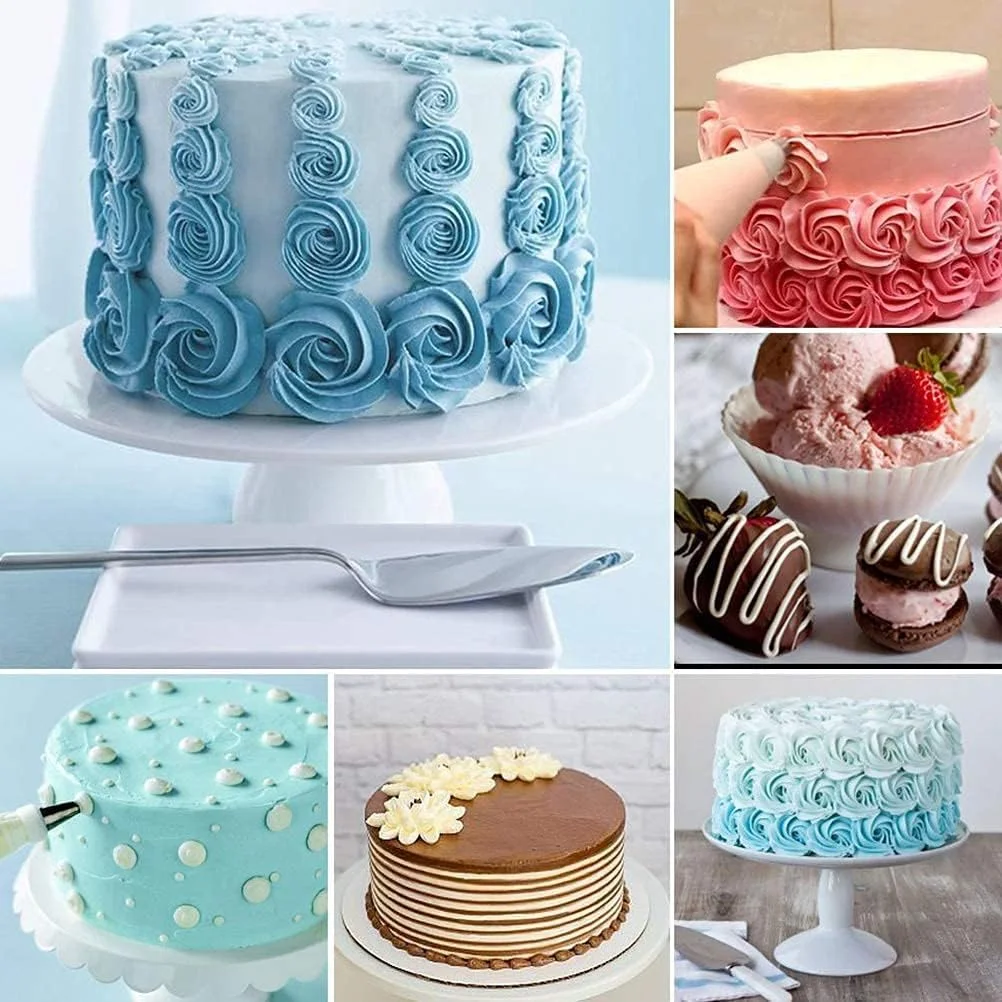 کیت 42 تکه لوازم تزئین کیک، شامل 30 عدد ماسوره قیف خامه زن، کیسه های شیرینی پزی سیلیکونی، پایه گل، برای تزئین کیک فوندانت، کاپ کیک یا هر شیرینی کیت 42 تکه لوازم تزئین کیک، شامل 30 عدد ماسوره قیف خامه زن، کیسه های شیرینی پزی سیلیکونی، پایه گل، برای تزئین کیک فوندانت، کاپ کیک یا هر شیرینی