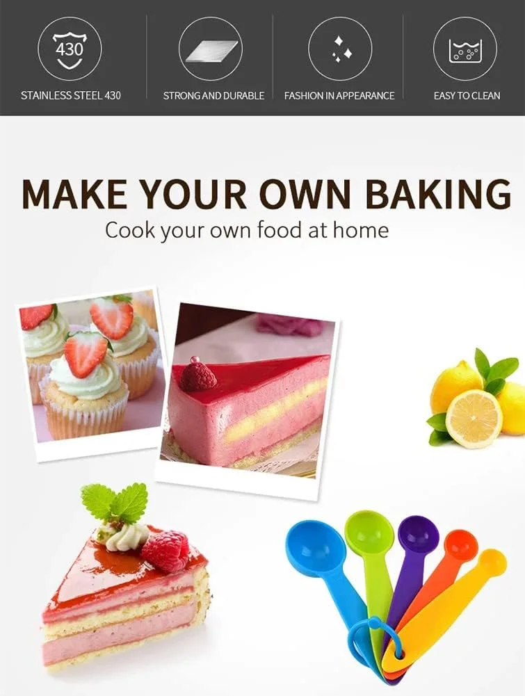 کیت ابزار تزئین کیک DUUKOA شامل نازل های استیل، قالب شکلات و لوازم پخت و پز، ابزار مجسمه سازی کیک کیت ابزار تزئین کیک DUUKOA شامل نازل های استیل، قالب شکلات و لوازم پخت و پز، ابزار مجسمه سازی کیک