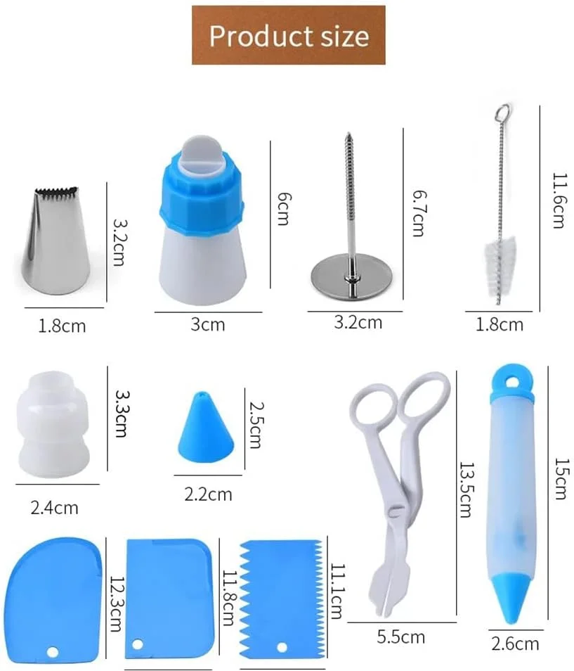 کیت ابزار تزئین کیک DUUKOA شامل نازل های استیل، قالب شکلات و لوازم پخت و پز، ابزار مجسمه سازی کیک کیت ابزار تزئین کیک DUUKOA شامل نازل های استیل، قالب شکلات و لوازم پخت و پز، ابزار مجسمه سازی کیک