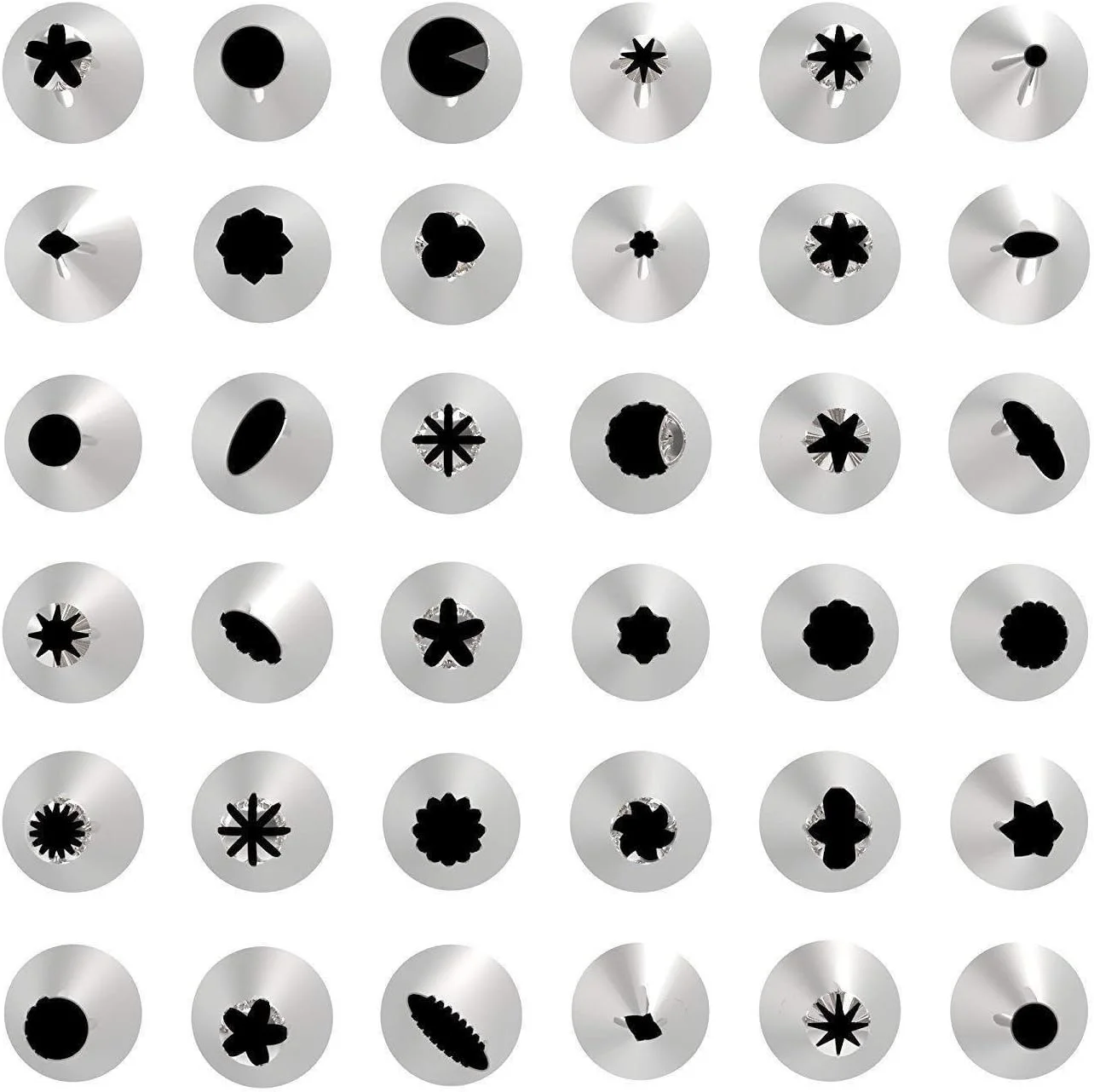 کیت 62 تکه ابزار تزئین کیک، خامه قنادی سیلیکونی قابل استفاده مجدد برای تزئین کیک