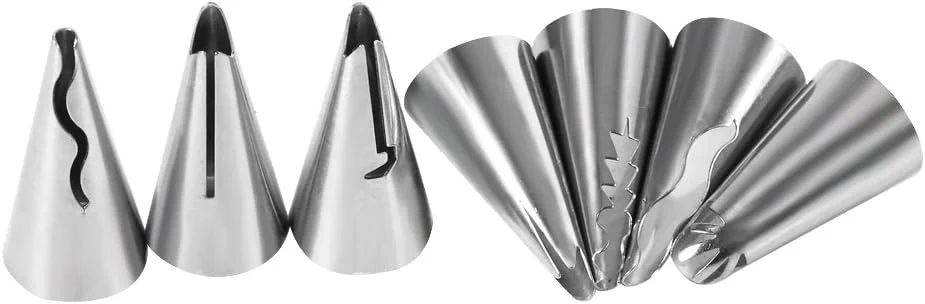 ست 7 عددی قیف و ماسوره شیرینی پزی، مناسب برای تزیین کیک، کلوچه و کاپ کیک ست 7 عددی قیف و ماسوره شیرینی پزی، مناسب برای تزیین کیک، کلوچه و کاپ کیک