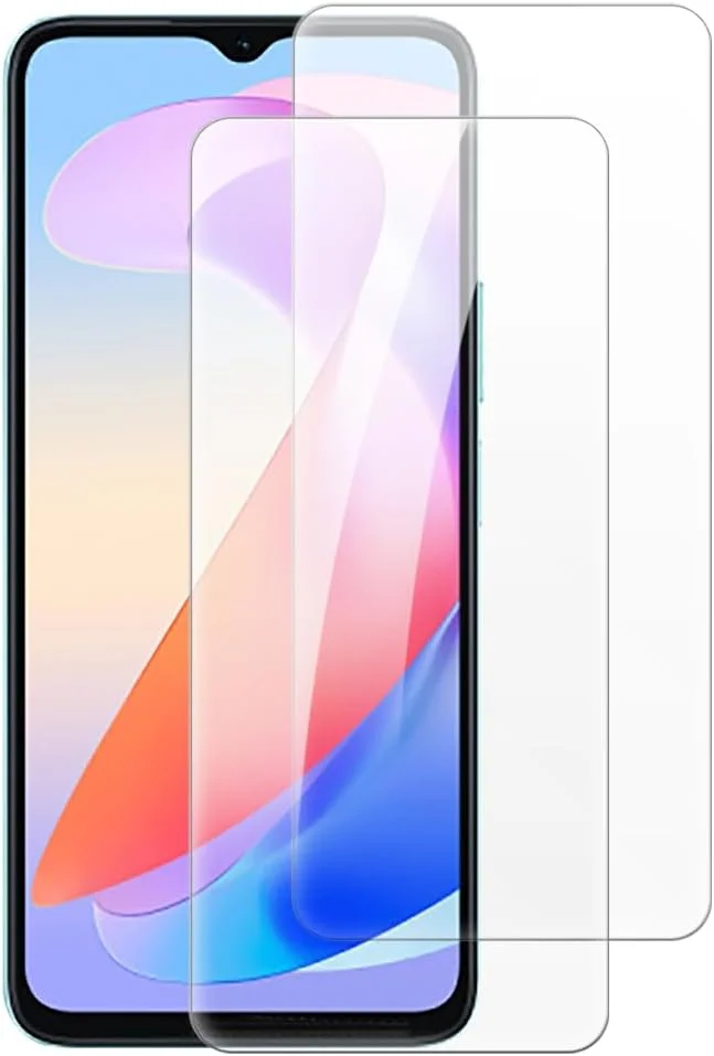 محافظ صفحه نمایش شیشه ای حرارت دیده شانتایم [2 عددی] سازگار با هوآوی Honor X6A 4G (6.56 اینچ)، شفاف HD ضد خش و بدون حباب، سازگار با قاب