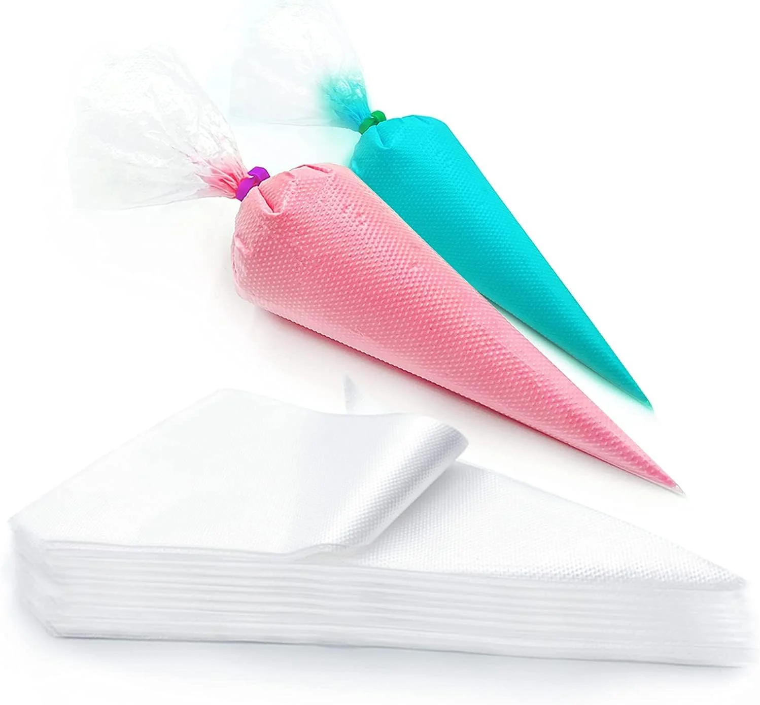 کیسه شیرینی پزی یکبار مصرف Cranviech، 200 عدد - کیسه های ضخیم شیرینی پزی 10/12 اینچی ضد ترکیدگی و ضد لغزش، برای خامه، فراستینگ، تزئین کوکی ها و کاپ کیک کیسه شیرینی پزی یکبار مصرف Cranviech، 200 عدد - کیسه های ضخیم شیرینی پزی 10/12 اینچی ضد ترکیدگی و ضد لغزش، برای خامه، فراستینگ، تزئین کوکی ها و کاپ کیک