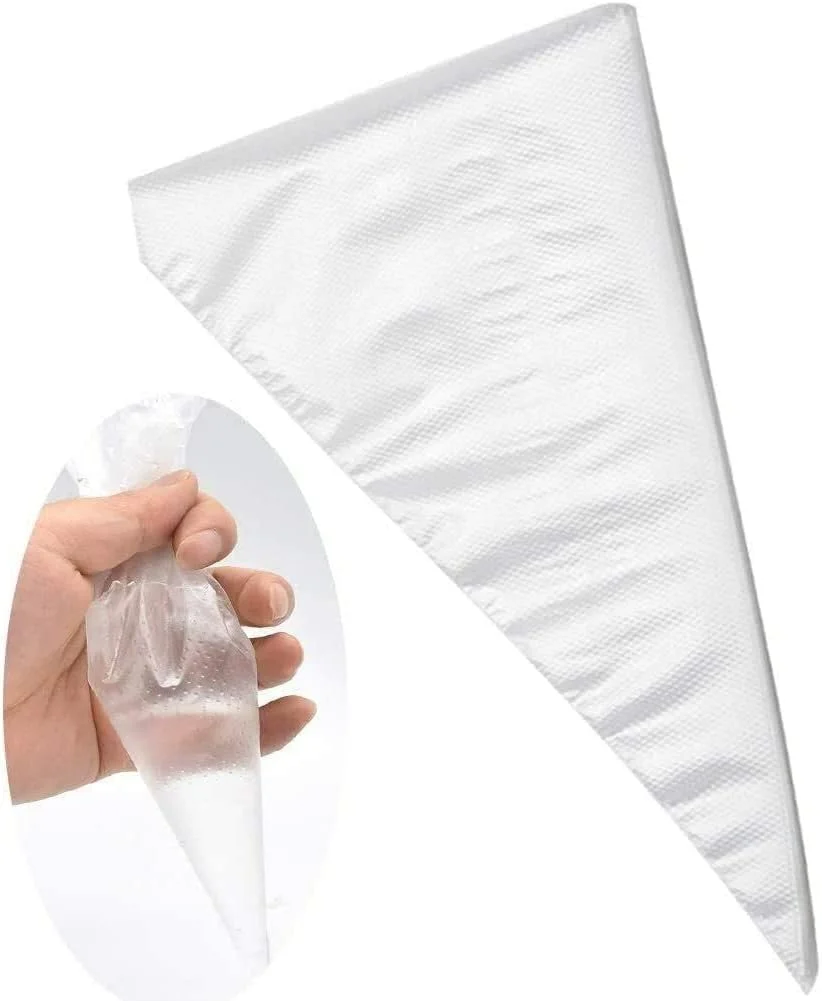 کیسه شیرینی پزی یکبار مصرف Cranviech، 200 عدد - کیسه های ضخیم شیرینی پزی 10/12 اینچی ضد ترکیدگی و ضد لغزش، برای خامه، فراستینگ، تزئین کوکی ها و کاپ کیک