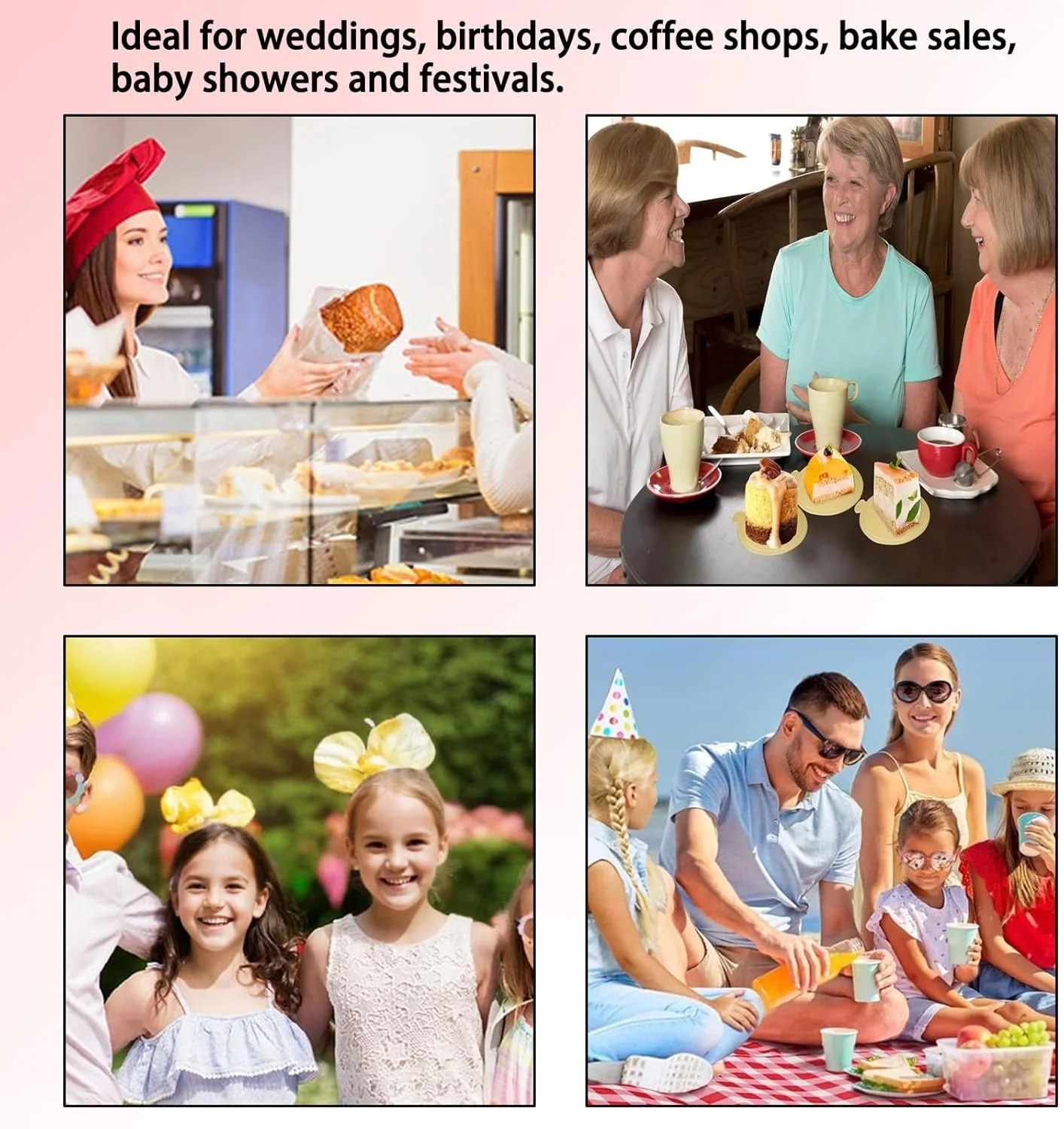 100 عدد تخته کیک مینی طلایی 9 سانتی متری، پایه عالی برای موس و کاپ کیک، روکش براق و زیبا برای تزئین شیرینی، لوازم پخت شیک برای استفاده خانگی و حرفه ای 100 عدد تخته کیک مینی طلایی 9 سانتی متری، پایه عالی برای موس و کاپ کیک، روکش براق و زیبا برای تزئین شیرینی، لوازم پخت شیک برای استفاده خانگی و حرفه ای