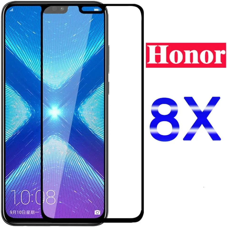 بسته 3 عددی محافظ شیشه ای MIBQM برای محافظ صفحه نمایش Huawei Honor 8x، محافظ صفحه نمایش شیشه ای حرارتی پوشش کامل برای Huawei Honor 8x 8 X X8