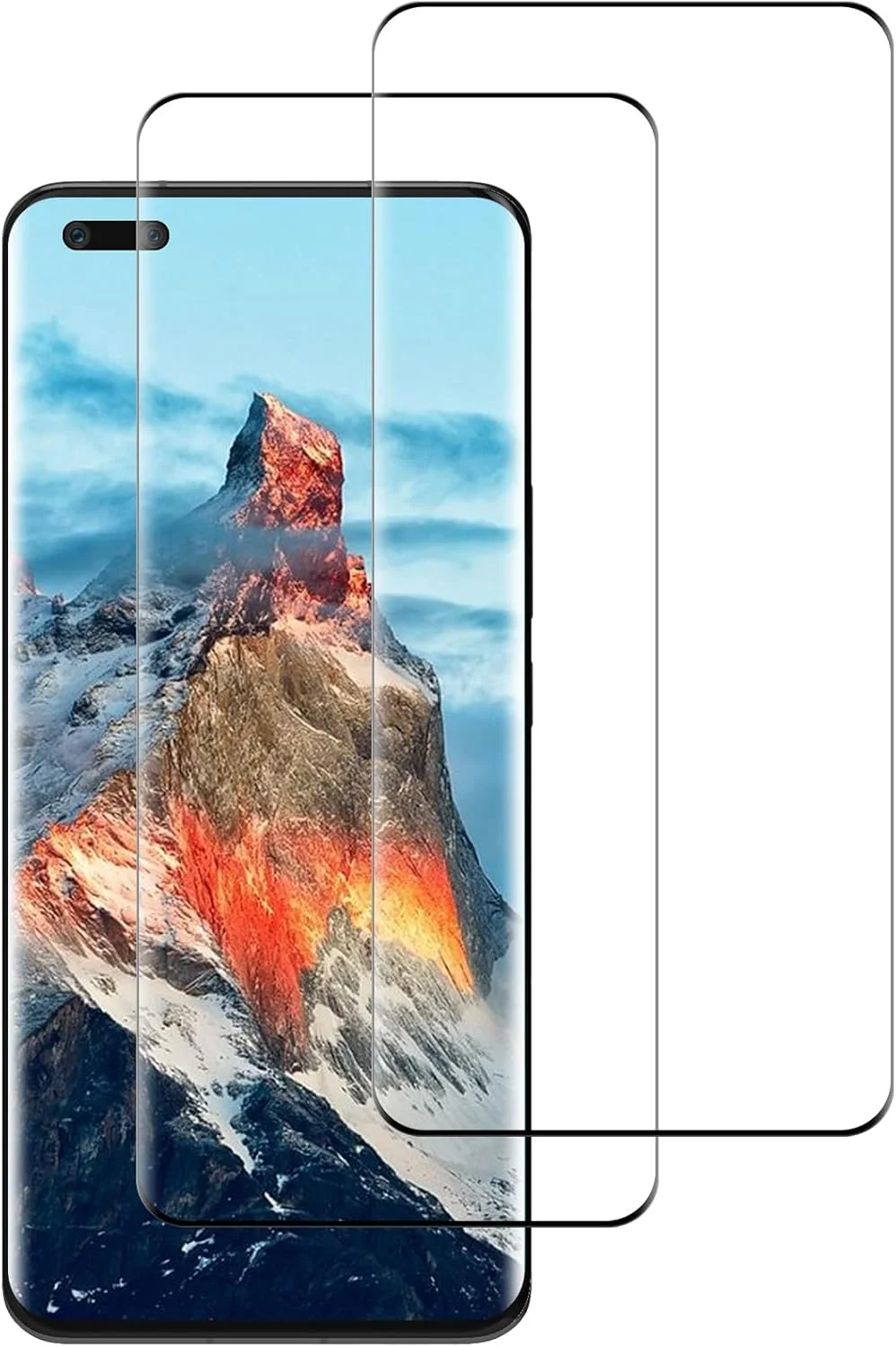 محافظ صفحه نمایش Supershieldz برای گوشی Honor Magic 4 Pro 5G، فیلم شیشه ای حرارت دیده، محافظ های منحنی پوشش کامل برای Honor Magic 4 Pro، حساس به لمس، ضد خش، بدون حباب، Ultra HD - بسته 2 عددی