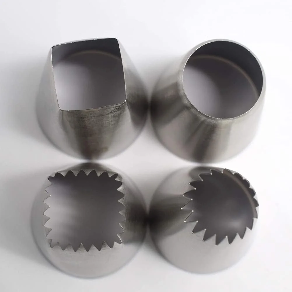 مجموعه بزرگ نوک های ماسوره خامه کشی و تزئین کیک Bmaacye با نوک های شیرینی پزی ستاره ای، گرد و مربعی برای تزئین کیک، کاپ کیک، کلوچه، نان خامه ای و چورو مجموعه بزرگ نوک های ماسوره خامه کشی و تزئین کیک Bmaacye با نوک های شیرینی پزی ستاره ای، گرد و مربعی برای تزئین کیک، کاپ کیک، کلوچه، نان خامه ای و چورو