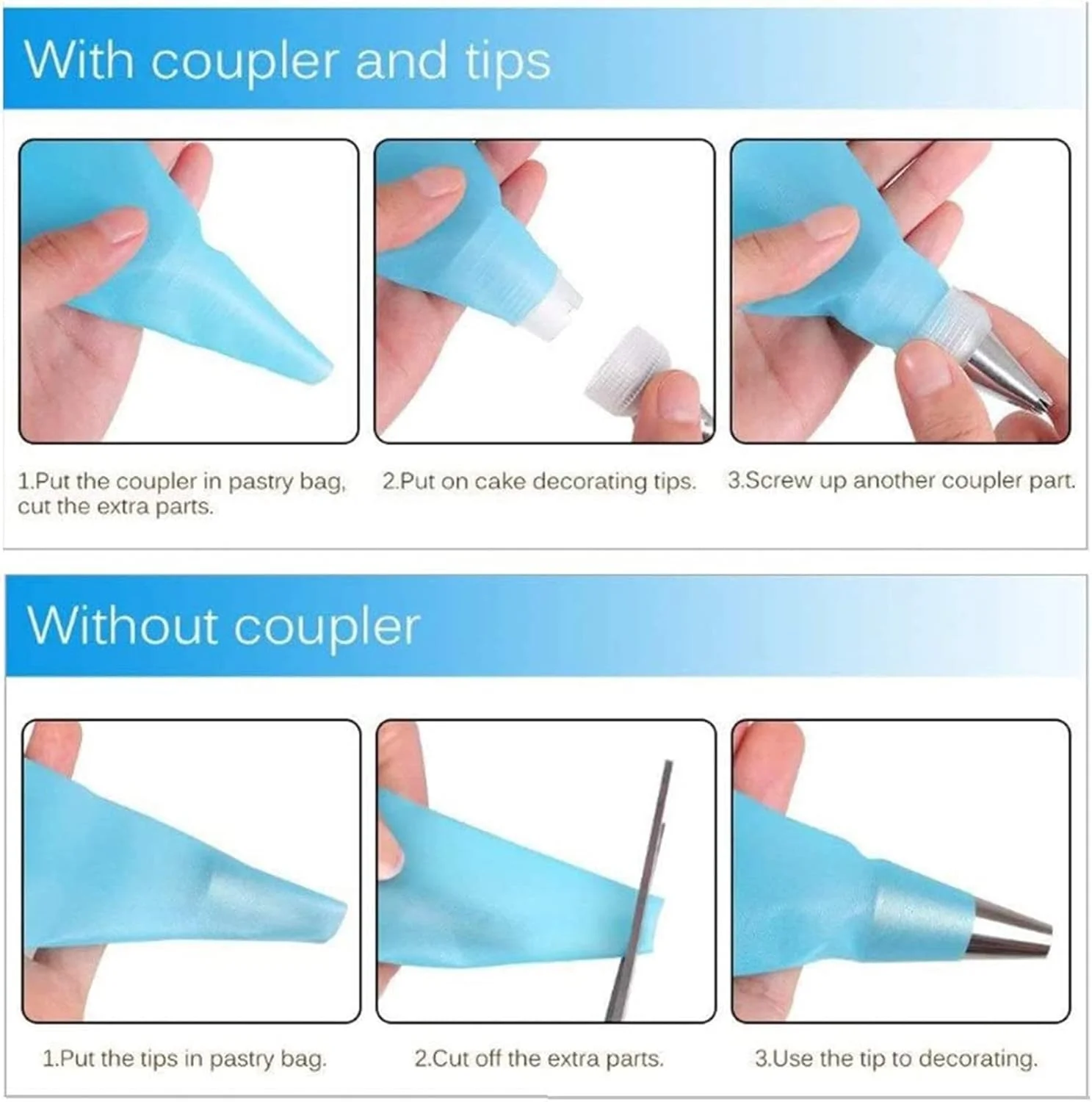 ست 27 تکه قیف و ماسوره کیک آتو - کیسه های خامه با 24 ماسوره استیل و کیسه های شیرینی پزی قابل استفاده مجدد - کیت لوازم تزئین کیک ست 27 تکه قیف و ماسوره کیک آتو - کیسه های خامه با 24 ماسوره استیل و کیسه های شیرینی پزی قابل استفاده مجدد - کیت لوازم تزئین کیک