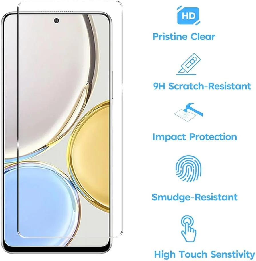 Tzstz Pack of 3 Screen Protectors for Honor Magic 4 Lite, 9H Hardness, Anti-Scratch, Honor Magic 4 Lite Tempered Glass Screen Protector