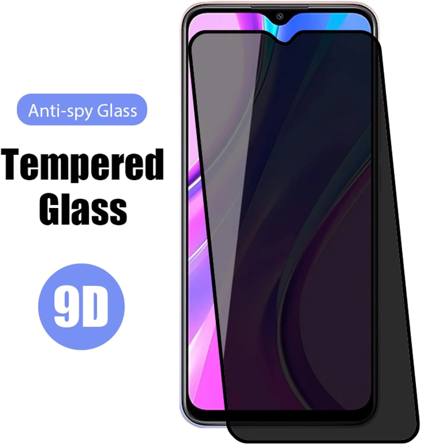 بسته 3 عددی محافظ صفحه نمایش حریم خصوصی MIBQM، مناسب برای گوشی های Honor 8X 10X Lite 9X Prime 9S 20 Pro 10i 10 Lite 30i 20i و Honor 9X