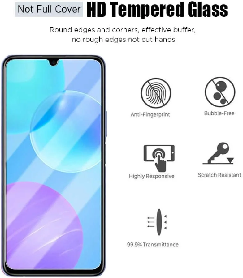 محافظ صفحه نمایش شیشه ای حرارت دیده MIBQM بسته 3 عددی مناسب برای گوشی های Honor 9X 9X Premium 9S 8S 7S برای Huawei Honor 8X 7X 6X X10 5G - برای Honor 9X Global