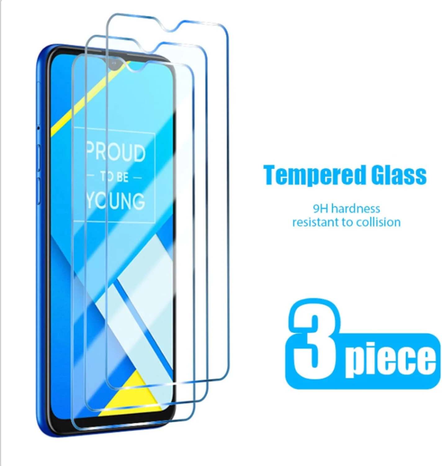 محافظ صفحه نمایش Woowin بسته 3 عددی برای گوشی های آنر 20 پرو 8X 9 20 10 7A DUA L22 10i 10 9 10X 20 لایت 30i شیشه ای حرارت دیده، برای آنر 9 لایت