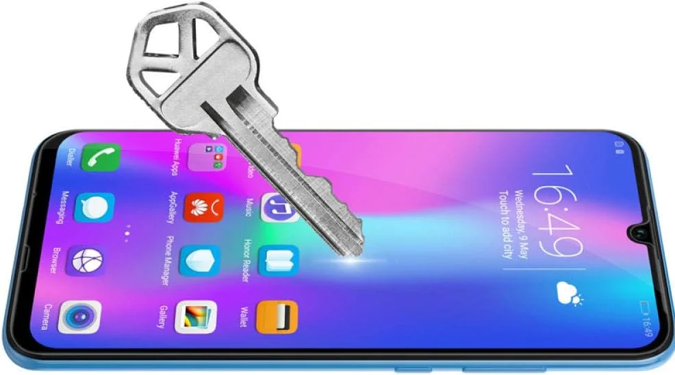 محافظ صفحه نمایش شیشه ای حرارت دیده 9D MIBQM بسته 3 عددی، مناسب برای گوشی های Huawei Honor 10 20 Lite 10i 20i 20s 9X 8X 8S 8A 10 Lite، فیلم محافظ ایمنی برای Honor 10 Lite