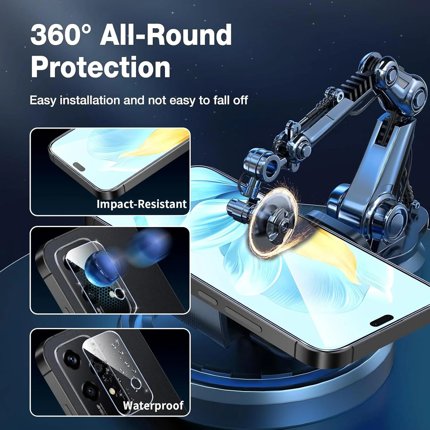 محافظ صفحه نمایش Coiwxmoi برای گوشی آنر 200 لایت، بسته 2 عددی محافظ صفحه نمایش و 2 عدد فیلم محافظ لنز دوربین، سختی 9H، شیشه محافظ تمام صفحه، محافظ صفحه نمایش شفاف Ultra HD محافظ صفحه نمایش Coiwxmoi برای گوشی آنر 200 لایت، بسته 2 عددی محافظ صفحه نمایش و 2 عدد فیلم محافظ لنز دوربین، سختی 9H، شیشه محافظ تمام صفحه، محافظ صفحه نمایش شفاف Ultra HD