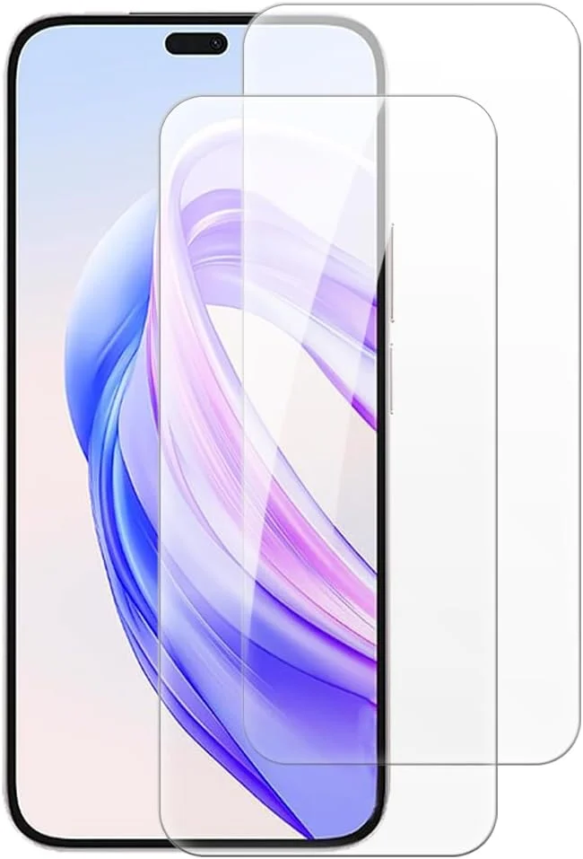 شاین تایم [بسته 2 عددی] محافظ صفحه نمایش شیشه ای حرارت دیده سازگار با هوآوی Honor X50i+ 5G (6.7 اینچ)، شفاف HD ضد خش بدون حباب، سازگار با قاب