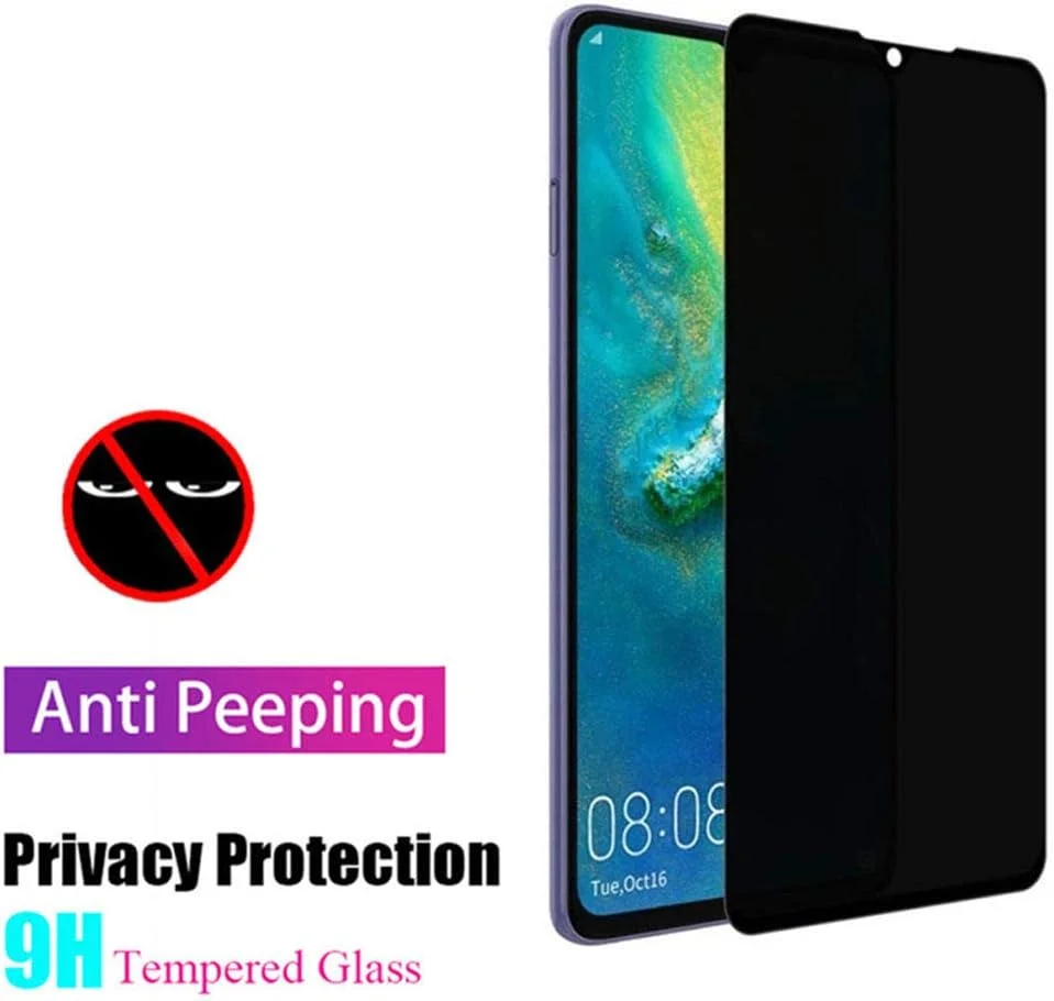 MIBQM Pack of 3 Privacy Anti-Spy Tempered Glass for Huawei Honor 8X MAX Screen Protector for Honor 8 Lite