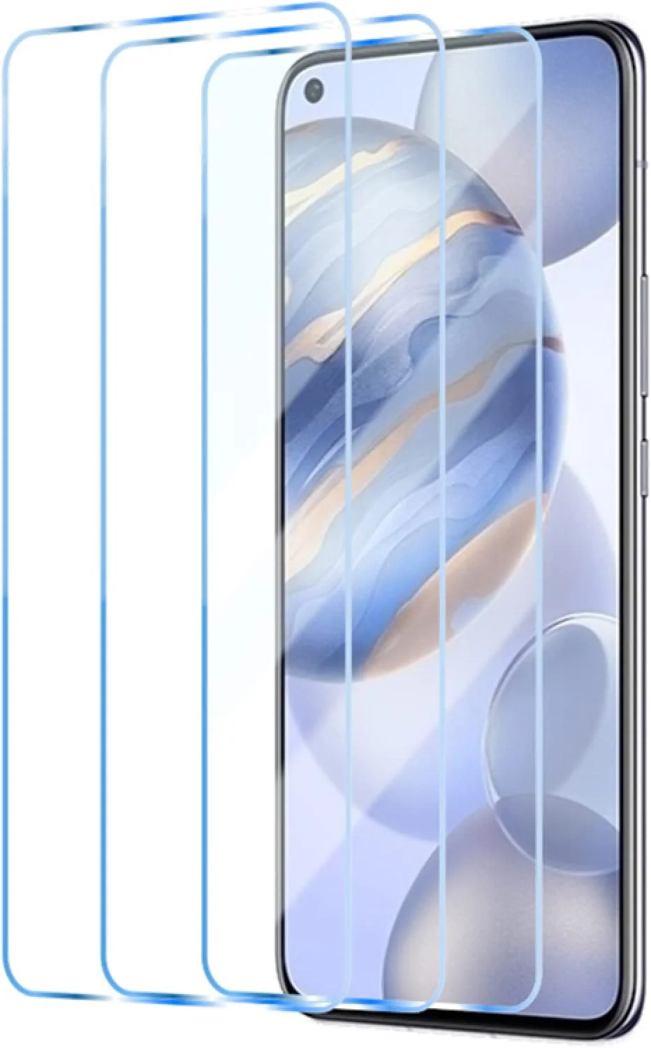 محافظ صفحه نمایش Woowin بسته 3 عددی، برای گوشی های آنر 8X 6C Pro 6X 7X 9X 10X Lite، شیشه محافظ، برای آنر 10 لایت