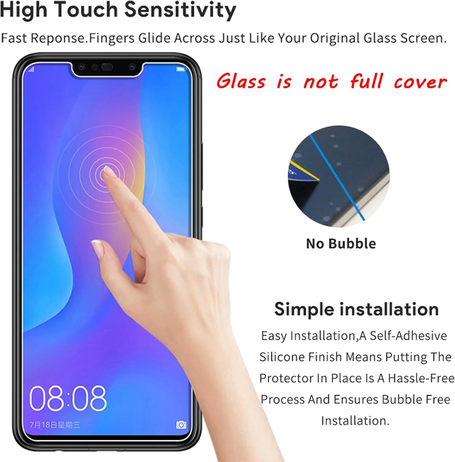 محافظ صفحه نمایش شیشه ای Woowin بسته 3 عددی برای گوشی های Honor 8X Max 10X Lite 9X و Honor 10i محافظ صفحه نمایش شیشه ای Woowin بسته 3 عددی برای گوشی های Honor 8X Max 10X Lite 9X و Honor 10i