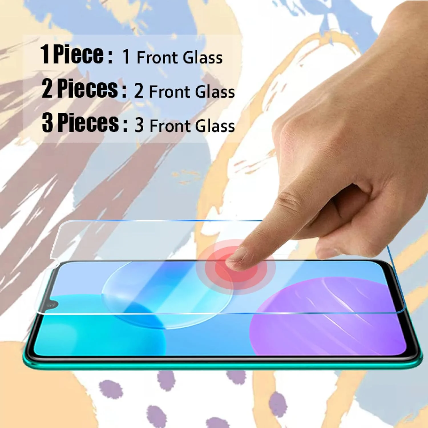 محافظ صفحه نمایش شیشه ای حرارت دیده Woowin بسته 3 عددی، مناسب برای گوشی های آنر 10 9 30 30 20 10X 9X 8 Lite 9S 8S 20 Pro 10 20 8X 9X 10i 30 20i، برای آنر 9X