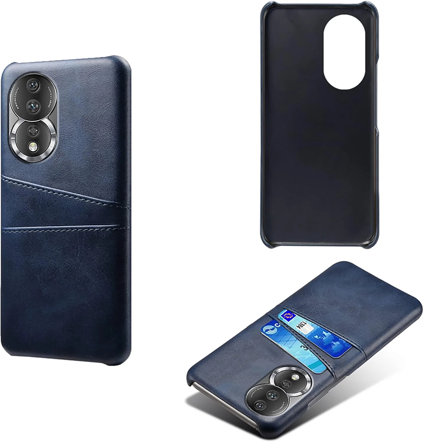 کیف پول GMUJIAO برای گوشی آنر 80، محافظ فوق العاده باریک، کیف پول چرمی باریک با جای کارت اعتباری و 2 محافظ صفحه نمایش شیشه ای حرارت دیده - آبی کیف پول GMUJIAO برای گوشی آنر 80، محافظ فوق العاده باریک، کیف پول چرمی باریک با جای کارت اعتباری و 2 محافظ صفحه نمایش شیشه ای حرارت دیده - آبی