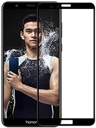 محافظ صفحه نمایش شیشه ای با قاب مشکی هواوی Honor 7c