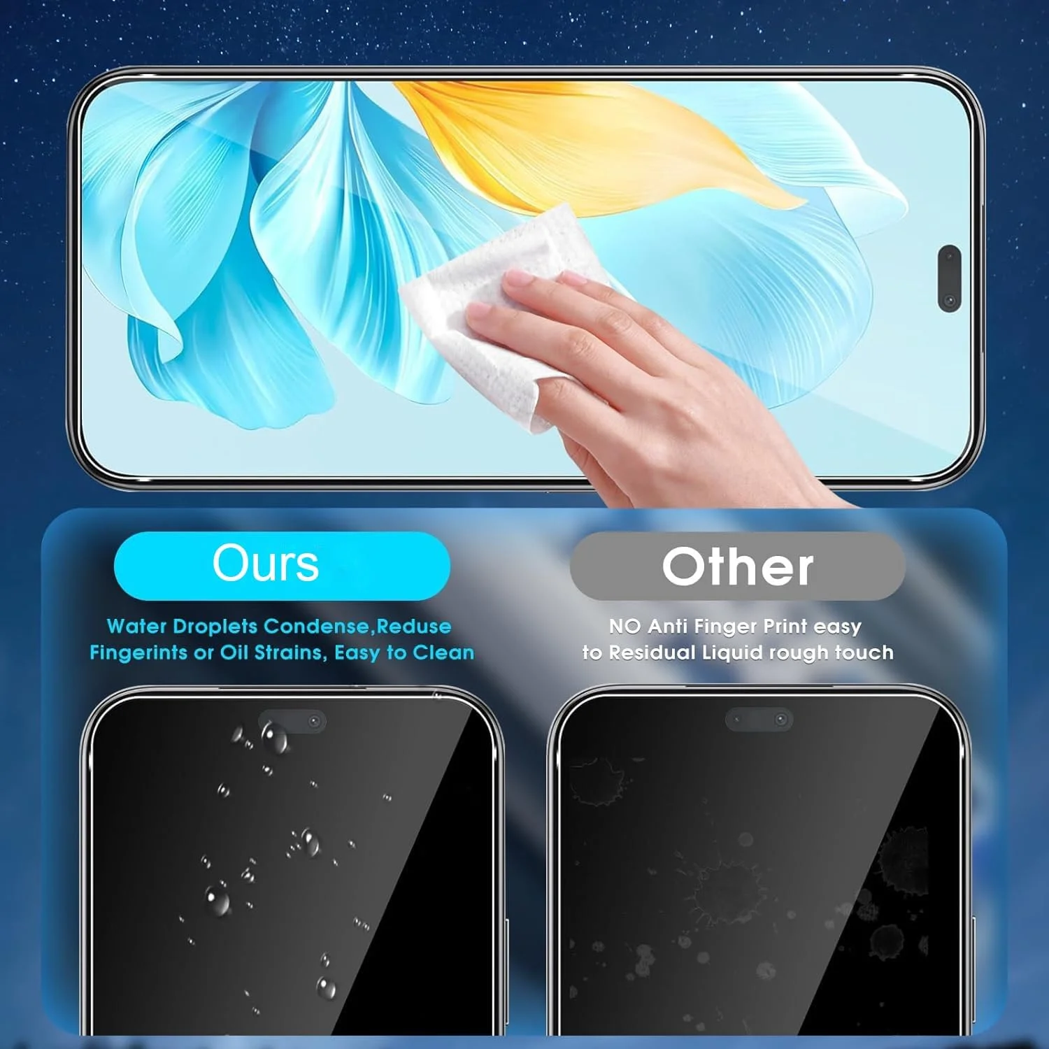 محافظ صفحه نمایش شیشه ای حرارت دیده [بسته 3 عددی] مناسب برای گوشی آنر 200 لایت 5G، سختی 9H، وضوح بالا، پوشش کامل، ضد خش، بدون حباب و ضد اثر انگشت