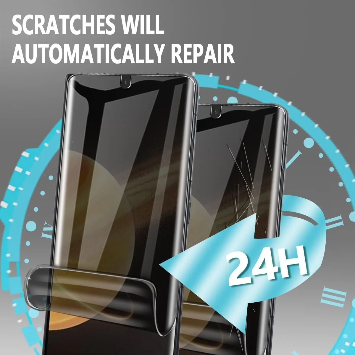 محافظ صفحه نمایش Gruattreay سازگار با Honor Magic V3، محافظ صفحه نمایش TPU ضد جاسوسی خارجی + داخلی 2 عددی، ضد خش، بدون حباب