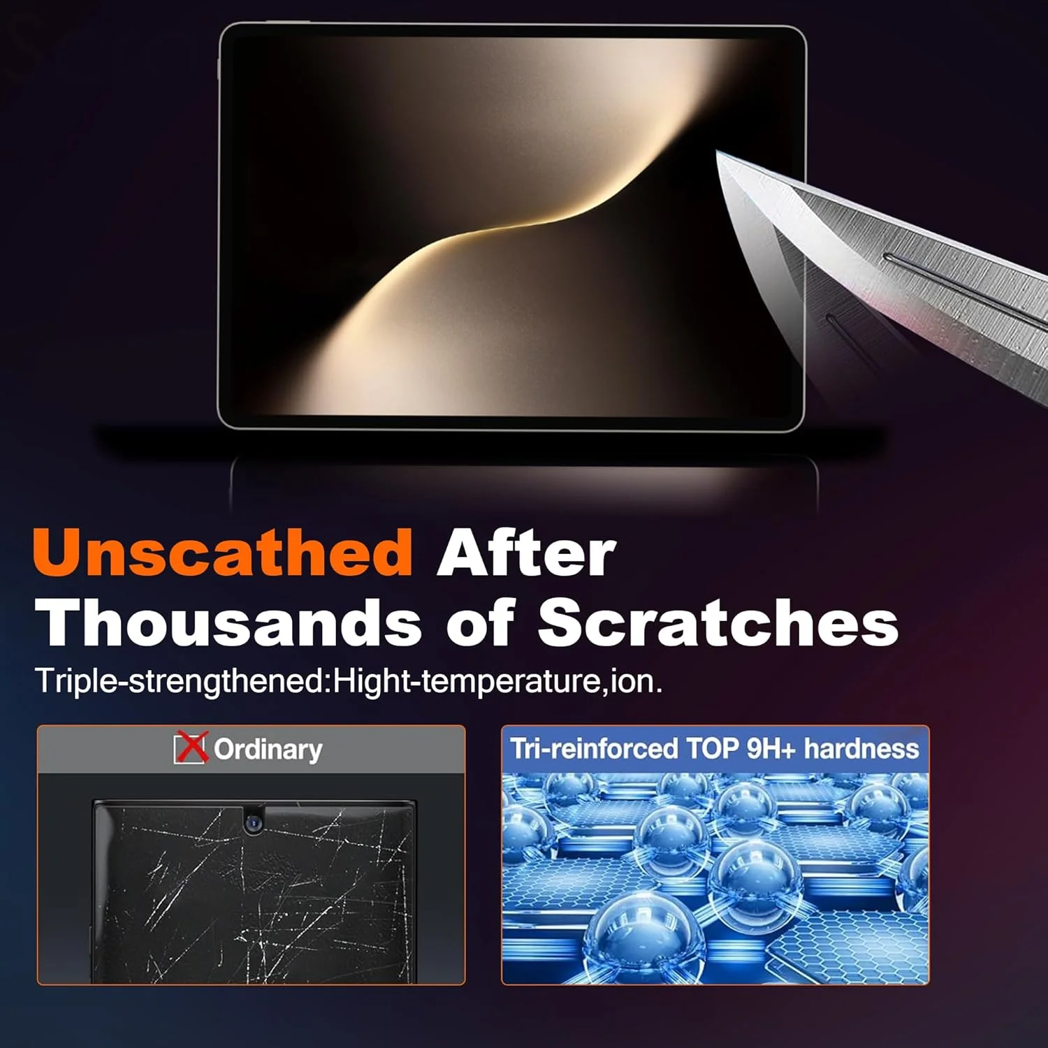 محافظ صفحه نمایش Tieeyivv برای Honor Magic Pad 3 13.3 اینچ، شیشه حرارت دیده و شیشه محافظ دوربین، پوشش کامل صفحه نمایش، بدون حباب، سختی 9H، ضد اثر انگشت