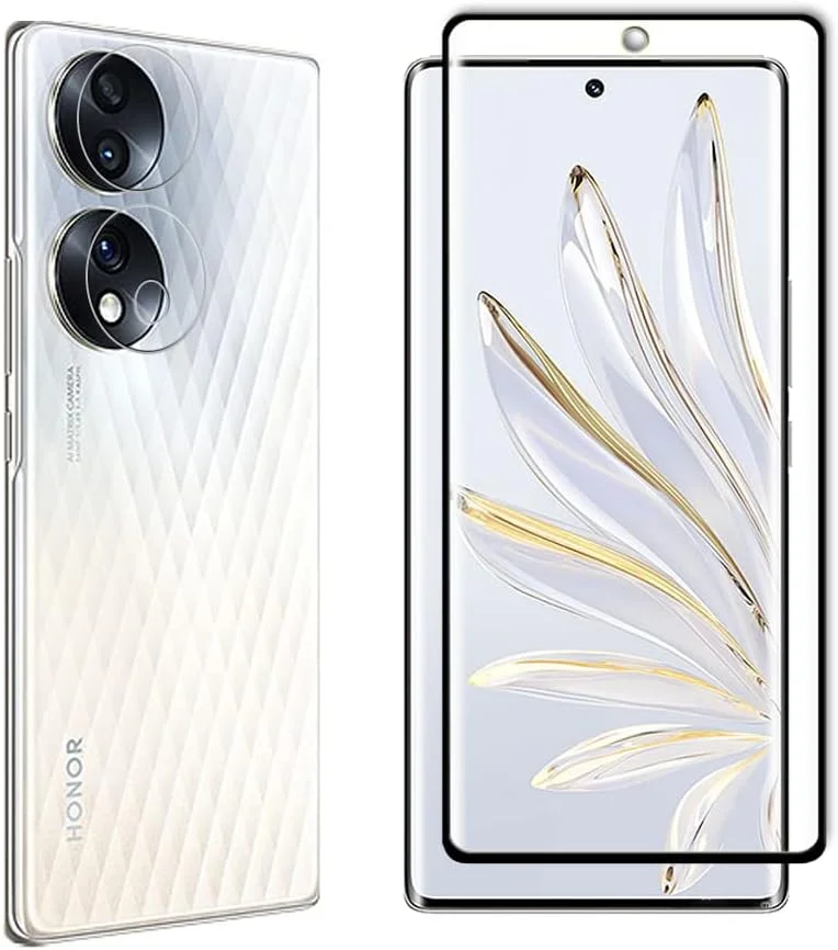 محافظ صفحه نمایش شیشه ای حرارت دیده 3+3 Tzstz برای گوشی آنر 70 5G، محافظ صفحه نمایش منحنی سه بعدی، ضد خش، ضد آب، سازگار با اثر انگشت، محافظ صفحه نمایش شفاف HD محافظ صفحه نمایش شیشه ای حرارت دیده 3+3 Tzstz برای گوشی آنر 70 5G، محافظ صفحه نمایش منحنی سه بعدی، ضد خش، ضد آب، سازگار با اثر انگشت، محافظ صفحه نمایش شفاف HD