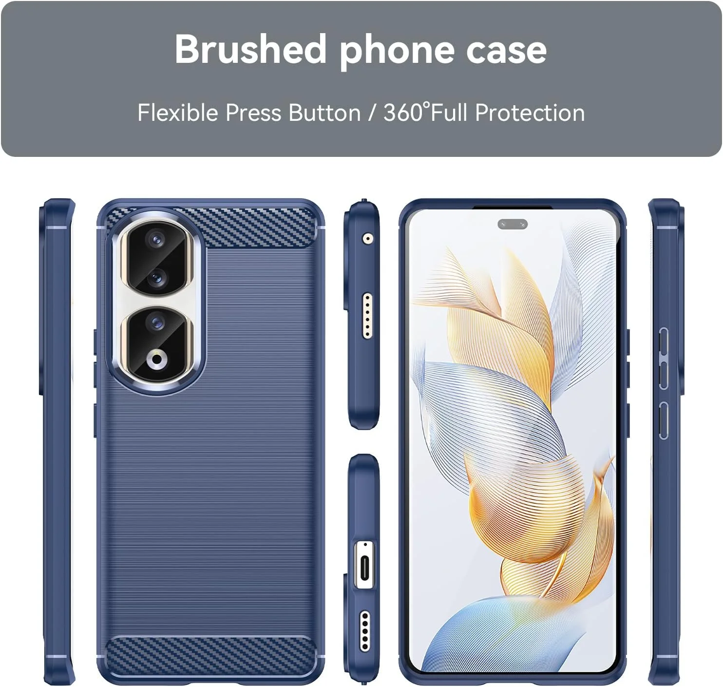 قاب محافظ گوشی HuiYouMY سازگار با Honor 90 Pro 5G، باریک، نرم، TPU، ضد ضربه و ضد خش - سرمه ای قاب محافظ گوشی HuiYouMY سازگار با Honor 90 Pro 5G، باریک، نرم، TPU، ضد ضربه و ضد خش - سرمه ای